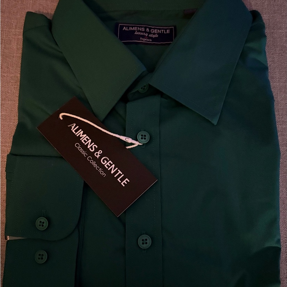 Alimens & Gentle Green Dress Shirt